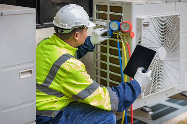 Professional Hvac Maintenance technician working in Roberts, WI